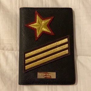 Henri Bendel Passport Cover with Gold Star Patch